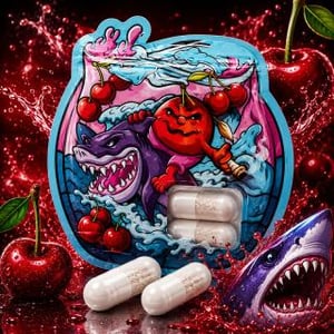 GB系列狂櫻鯊濃縮膠囊 粉嫩泉湧 狂暴酥麻 男女通用強效助興 撕裂羞恥的深夜硬核重磅